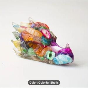Colorful Dragon Resin Sculpture